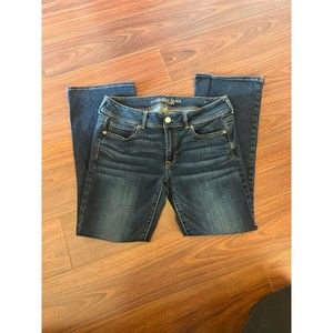 Size 12 America Eagle Dark Wash Kick Boot Jeans